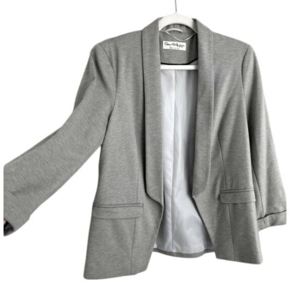 Miss Selfridge grey relaxed fit open blazer size 8 - Picture 2 of 8